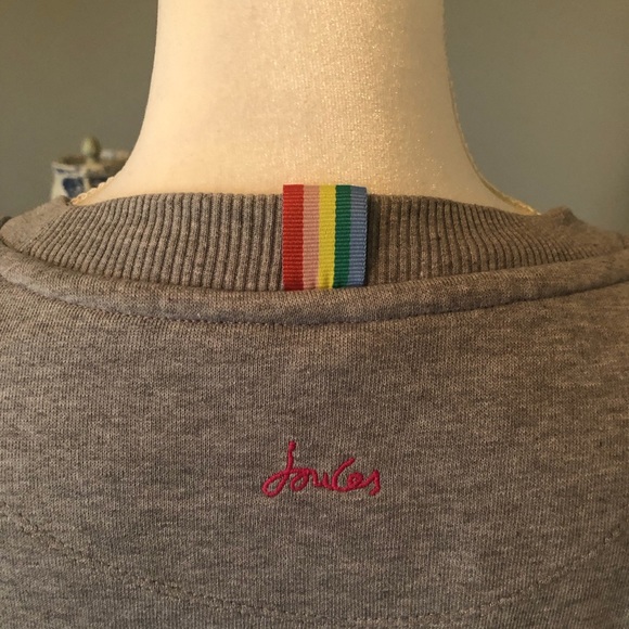 Joules brand sweatshop with embroidered sleeves - Picture 9 of 12